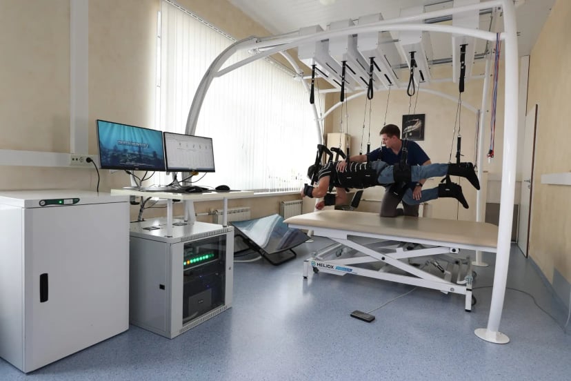 Аппаратно-программный комплекс для локомоторной терапии в безопорном состоянии-Krisaf-2  | Клинический Институт Мозга